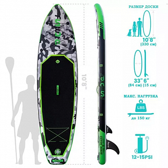 SUP-доска FunWater Honor Green 10'8"